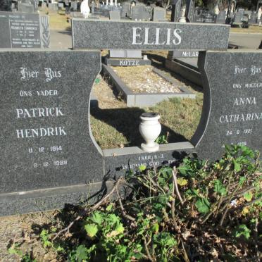 ELLIS Patrick Hendrik 1914-1988 &amp; Anna Catharina 1921-1988