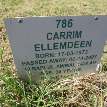 ELLEMDEEN Carrim 1973 - 2007