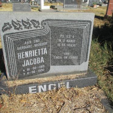 ENGEL Henrietta Jacoba 1919-1992