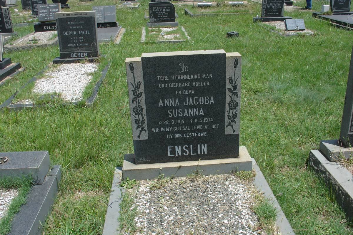 ENSLIN Anna Jacoba Susanna 1914-1974