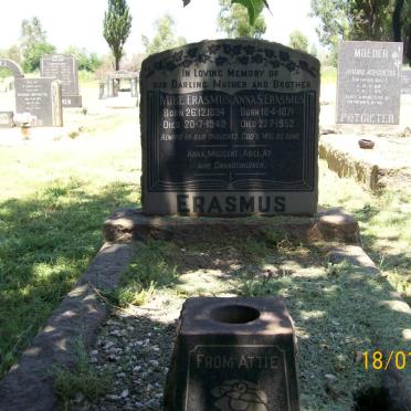 ERASMUS Anna S. 1871-1952 :: ERASMUS Mike 1894-1948