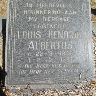 ERASMUS Louis Hendrik Albertus 1896-1987