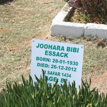 ESSACK Joohara Bibi 1930-2012