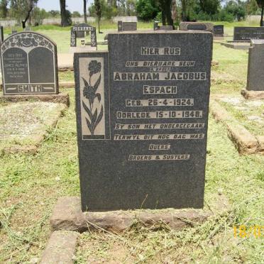 ESPACH Abraham Jacobus 1924-1948