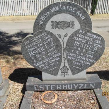 ESTERHUIZEN Jasper E.J. 1907-1980 &amp; Hester P. 1921-1990