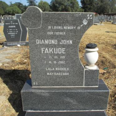 FAKUDE Diamond John 1921-2002