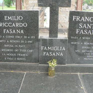 FASANA Emilio Riccardo 1911-1987 &amp; Francesca Santa 1922-2013