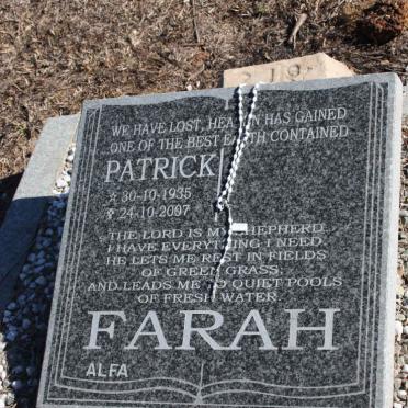 FARAH Patrick 1935-2007