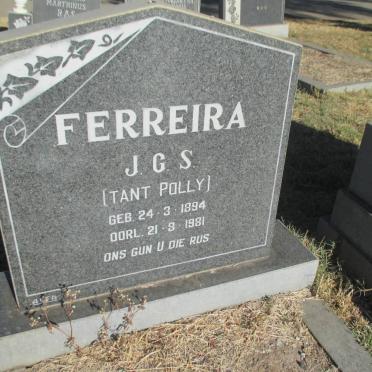 FERREIRA J.G.S. 1894-1981