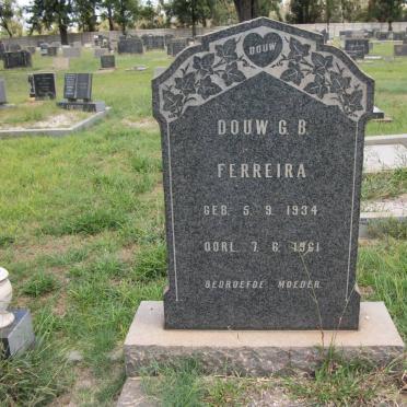 FERREIRA Douw G.B. 1934-1961