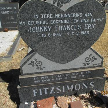 FITZSIMONS Johnny Francis Eric 1948-1986