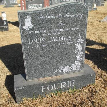 FOURIE Louis Jacobus 1953-2001