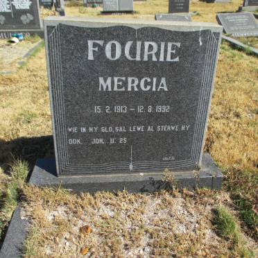 FOURIE Mercia 1913-1992