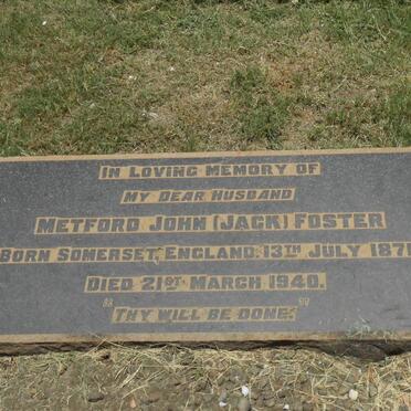 FOSTER Metford John -1940