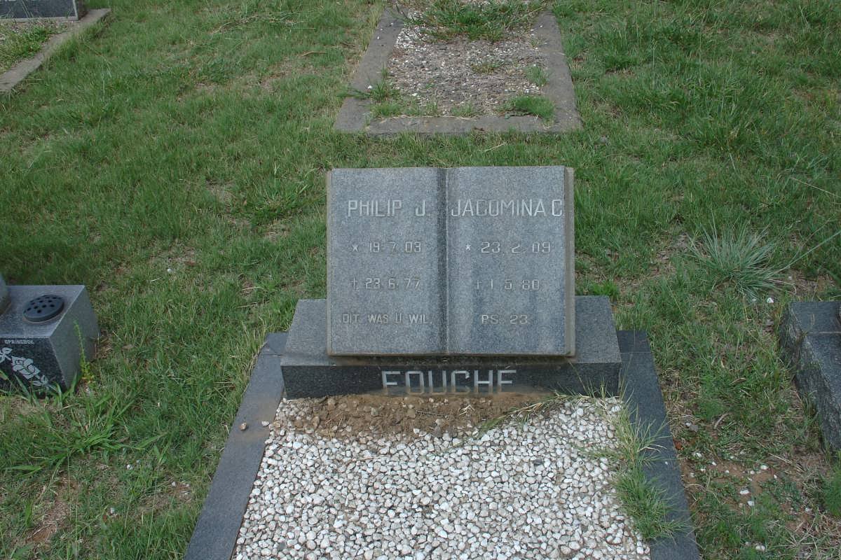 FOUCHE Philip J. 1903-1977 &amp; Jacomina C. 1909-1980