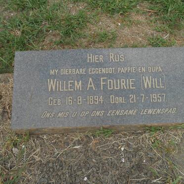 FOURIE Willem A. 1894-1957