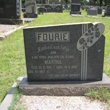 FOURIE Martha 1910-1970