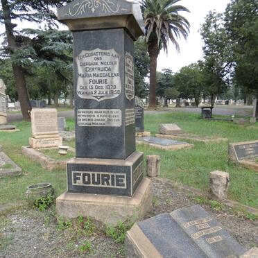FOURIE Gertruida Maria Magdalena 1879-1958