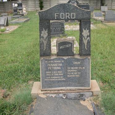 FORD Peter Albert 1917-1971 :: FORD Pienaretha Pietorina 1932-1958