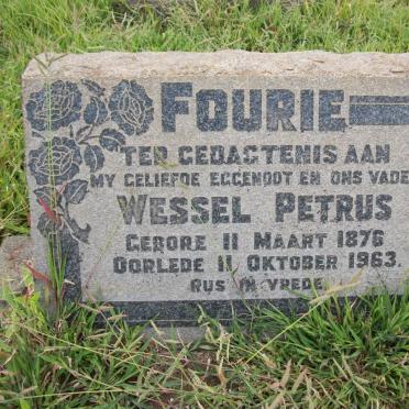 FOURIE Wessel Petrus 1876-1963