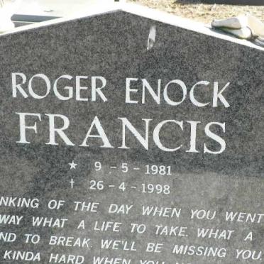 FRANCIS Roger Enock 1981-1998