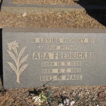 FREDRICKS Ada 1896-1965