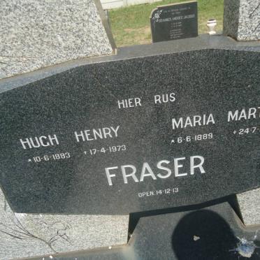FRASER Hugh Henry 1883-1973 &amp; Maria Martha 1889-1972