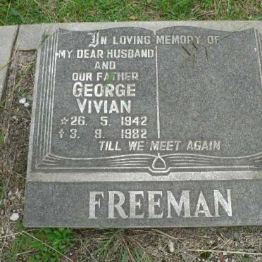 FREEMAN George Vivian 1942-1982