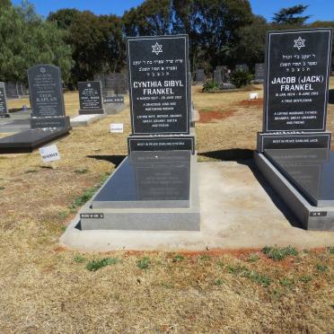 FRANKEL Jacob 1924-2013 &amp; Cynthia Sibyl 1927-2012