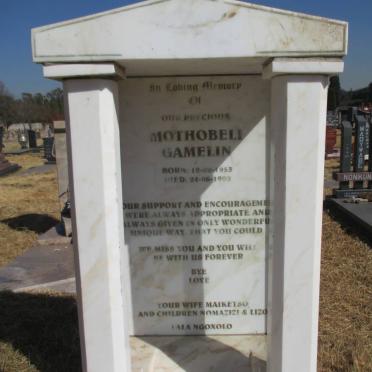 GAMELIN Mothobeli 1953-1999
