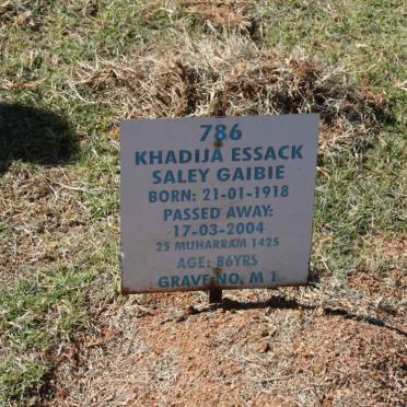 GAIBIE Khadija Essack 1918-2004