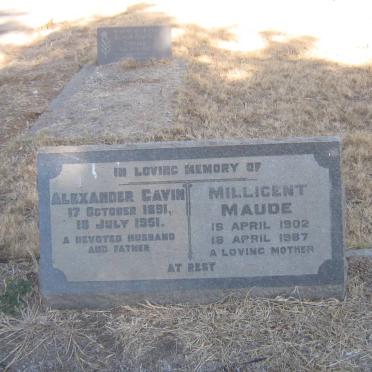 GAVIN Alexander 1891-1951 &amp; Millicent Maude 1902-1987