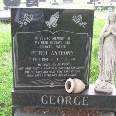 GEORGE Peter Anthony 1941-1991