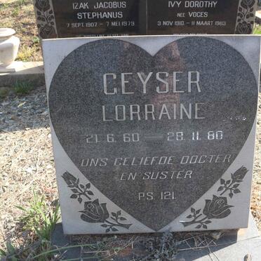 GEYSER Lorraine 1960-1980