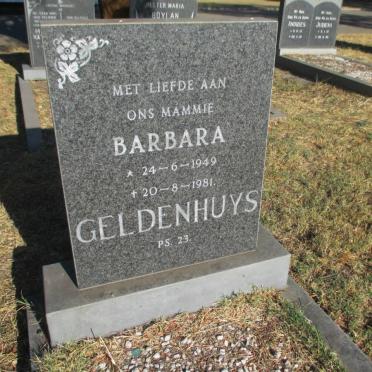 GELDENHUYS Barbara 1949-1981
