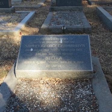 GERMISHUYS Samuel George 1914-1960 &amp; Stella 1912-1968