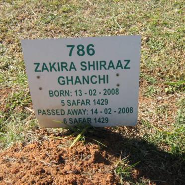 GHANCHI Zakira Shiraaz 2008-2008