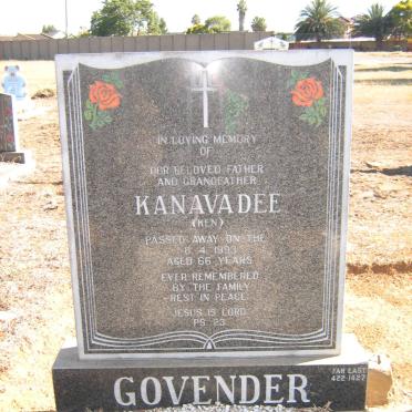 GOVENDER Kanavadee -1993