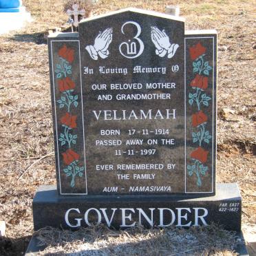 GOVENDER Veliamah 1914-1997