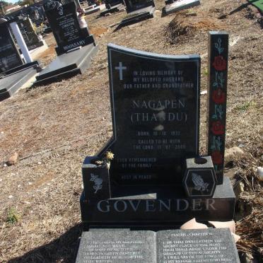 GOVENDER Nagapen 1937-2000