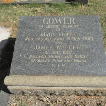 GOWER James Wheeler -1967 &amp; Mary Violet -1943