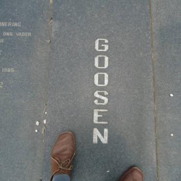 GOOSEN Jacobus F. 1904-1985 &amp; Gertruida J. 1911-1995