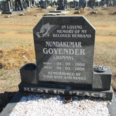 GOVENDER Nundakumar 1950-2009