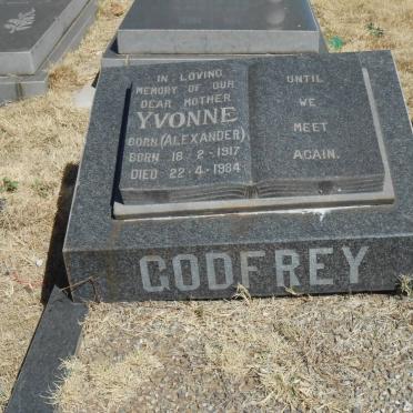 GODFREY Yvonne nee ALEXANDER 1917-1984