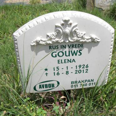 GOUWS Elena 1926-2012