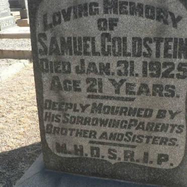 GOLDSTEIN Samuel -1925 