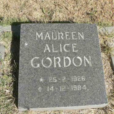 GORDON Maureen Alice 1926-1984
