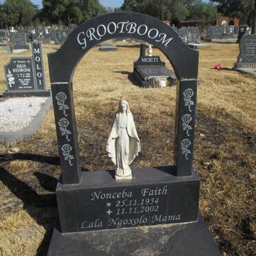 GROOTBOOM Nonceba Faith 1954-2002