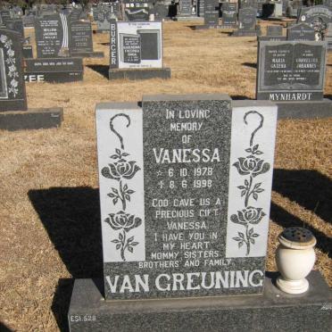 GREUNING Vanessa, van 1978-1998