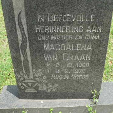 GRAAN Magdalena, van 1900-1975